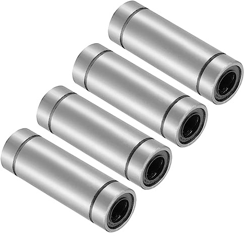 Kozelo 4 Stück LM8UU Linear-Kugellager 8mm x 15mm x 45mm | Stahl-Lineargleitlager, für CNC-Maschinen Verpackungsmaschinen 3D-Drucker Verwendung