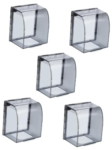 HOMSFOU 5 Piezas Tapa de enchufe impermeable ocultador tapas de salida cambiar cubierta enchufes pared cubierta para enchufes de pared bujias aglutinante tapa de salida pegajosa