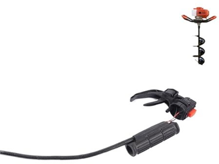 QXWRLD Cable de acelerador con gatillo, interruptor de encendido y apagado, 48F 1E48F 63cc, taladro de tierra, cortacésped, desbrozadora, herramientas de jardín, cortacésped Interruptor de mango de co