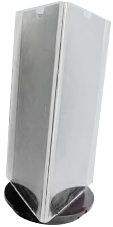 KICHOUSE Preisdisplay Für Restaurant Und Drehbarer Tischaufsteller Aus Transparentem Für Menüs Preisschilder Und Getränkeinformationen