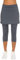 PINSPARK Sportrock Damen Hohe Taille Rock mit Leggings Integriert Tennisrock mit 3/4 Yoga Pants Outdoor Golf Gym Hockey Sport Sommerrock Kurz Knielang Sports Skort Grau L