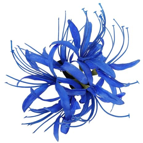 Healeved Pinces à Cheveux Fleuries Grandes Mâchoire Forte Bleu Pour Femmes Cheveux Épais Accessoire Coiffure Polyvalent Pour Toutes Occasions