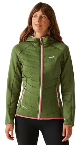 Regatta Andreson VIII Hybrid Damen Jacke, Nephritgrün/Pfirsichblüte, 46