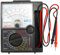 Fuhjythy Tester Multimetro Analogico con Penna di Prova con Cicalino Tester di Tensione e Corrente DC 1000V Puntatore Portatile Misuratore Analogico Multimetro