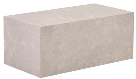 Home Deluxe - Couchtisch Amiri L - Farbe: Beige, Größe: 95 x 50 cm, MDF Platte, bereits fertig montiert I Wohnzimmertisch Beistelltisch Sofatisch