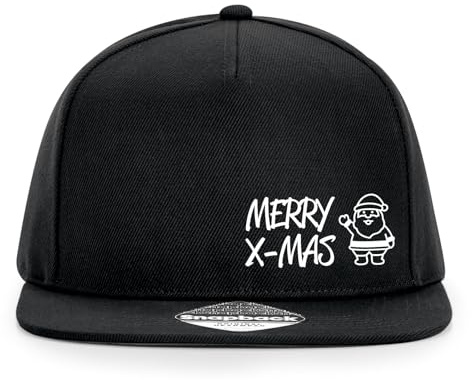 Huuraa Cappy Mütze Merry X-Mas Weihnachtsmann Geschenk | Baseballkappe Basecap Kappe Geschenkidee Unisex Baseball Cap