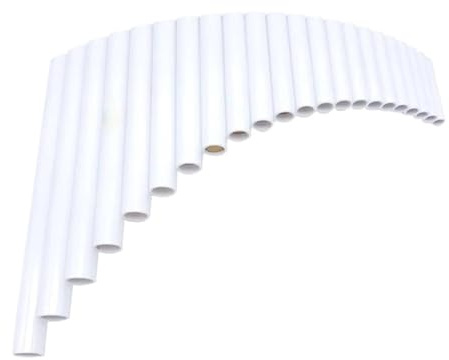 Panflöte Für Anfänger 22 Rohre ABS G Taste Panflöte Professionelle Leistung Reicher Ton(White Right)