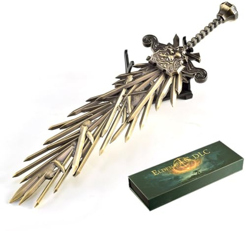 Wonsunte Elden Rings Grafted Blade Greatsword Replica with Box 30Cm/11.8In Full Metal Model Game Figures Collection Desk Ornaments Gaming Gift for Fans