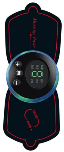 Liquid Crystal Massagegerät Schwarz 1 Satz ABS für Waden Unterarme | 6 Modi 9 Stufen, 15 Minuten Laufzeit, 3,7v Kabellos, für Schreibtischpause und Schule