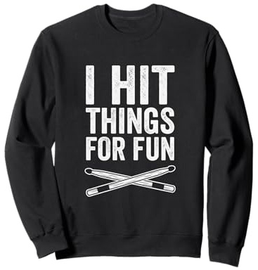 Lustiges Vintage Rock Heavy Metal Drums Hit Musik Geschenk Sweatshirt