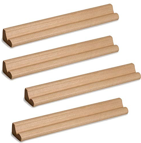 Trimming Shop Ersatz Buchstabe Fliesen Halter Hölzernes Tablett für Word Games , Basteln - Ständer - 19cm, 4pcs