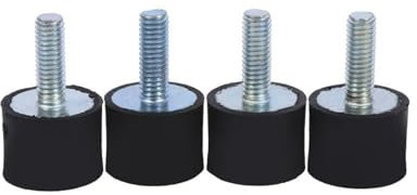 Silentblock M6, 4Stk Gummipuffer M6 Gummi-Halterungen Gummilager M6 Stoßdämpfer mit Anti-Vibration-Silentblock
