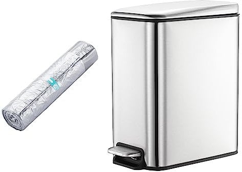 Smartbin 5L Pedal Trash Can Dust Bin Step Kitchen Dust Bin Waste Basket Waste Paper Basket Kitchen Bin Garbage Container Recycle Bin Bathroom Office