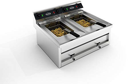 Friteuse Electrique à Poser 9 kW - 1 ou 2 Cuves 12 L - Combisteel