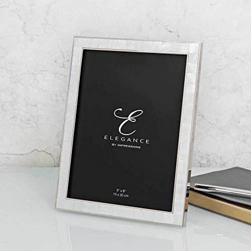 Widdop 6 X 8- Elegance Nickel & Mother of Pearl Frame - Gift Box