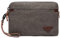 Handgelenk-Handtasche für Herren Canvas Geldbeutel Reißverschluss-Etui Karte Münze Bargeld Telefon Packung Lange Brieftasche Handtasche Gent Pouch Tasche mit Handschlaufe Zubehör Organizer (grau)