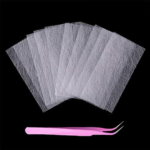 Kalolary 50 Pièces Extension d'Ongle en Fibre de Verre de Soie Outil d'Art d'Ongle en Soie Non-Tissé Fibre de Verre Extension Fibre de Verre pour Ongles Extension (avec des pincettes)