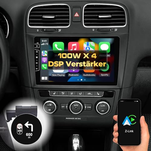 DYNAVIN Android Autoradio Navi für VW Golf 6, 9 Zoll OEM Radio mit Wireless Carplay und Android Auto | Head-up Display | Inkl. DAB+: D9-DF31 Premium Flex