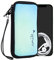 kwmobile Handytasche für Smartphones XL - 6,7/6,8 - Neopren Handy Tasche Hülle Cover Case Schutzhülle - Smile Herz Blau Türkis - 17,2 x 8,4 cm Innenmaße