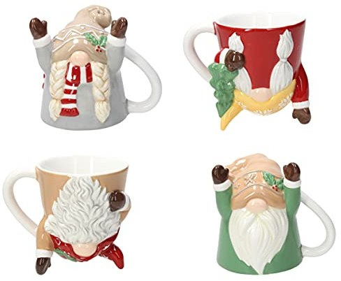 Tognana Up & Down Gnomi Set 4 Mug