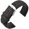 ANNEFIT Uhrenarmbänder für Herren 20mm, Vintage Nubuk Wildleder Weiches Leder mit Schnellverschluss (Dunkelgrau)