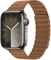 Leather Strap Compatible for Apple Watch Band 49mm 45mm 44mm 42mm, Sport Magnetic Band Quick Release Replacement Strap for iWatch Ultra Series 9 8 7 6 SE 5 4 3 2 1 Ultra/Ultra 2,Light Brown