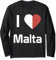 Regalo souvenir bandiera nazionale di Malta per uomini donne Maglia a Manica