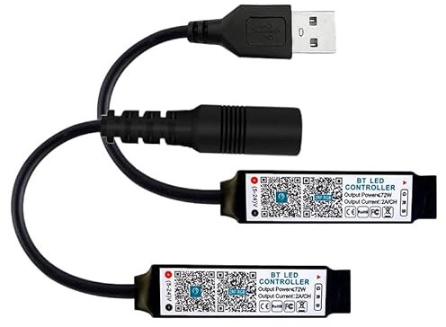 RGB LED Streifen Licht Controller Smart Bluetooth-kompatibel APP Musik Steuerung für DC5-24V COB Band Lichter Dimmer Einstellen Helligkeit (DC 5-24V)