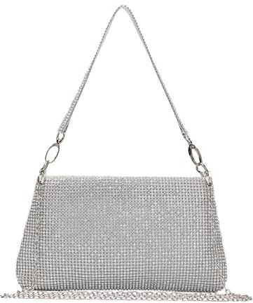 EVEOUT Abendhandtasche mit Strasssteinen Damen Kleine Clutches für Party Bankett Hochzeit Geldbörsen Weibliche Funkeln Umhängetasche