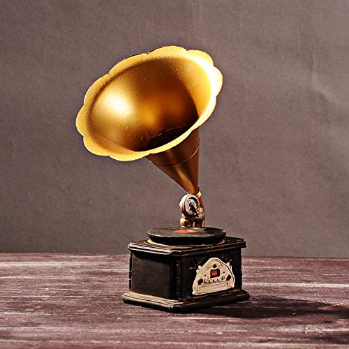 Ornaments Creative Gifts Home Decorations Ornaments Resin Craft to Do The Old Retro Gramophone