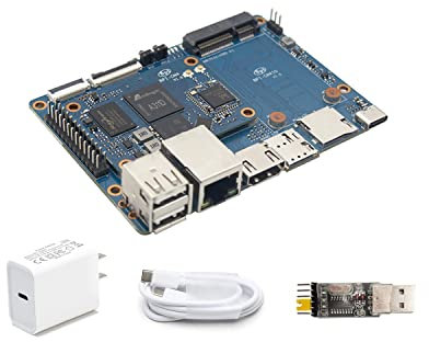 Banana Pi CM4 Single Board Computer, mit Amlogic A311D CPU 5TOPS NPU Mali-G52 GPU, LPDDR4 4GB RAM 16G eMMC für AI Edge Computing, Unterstützung für Android Linux, kompatibel mit Raspberry Pi CM4