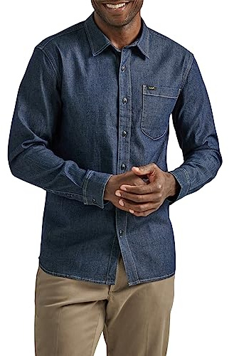 Lee All Purpose Classic Fit Long Sleeve Shirt Chemise à Bouton Bas Homme