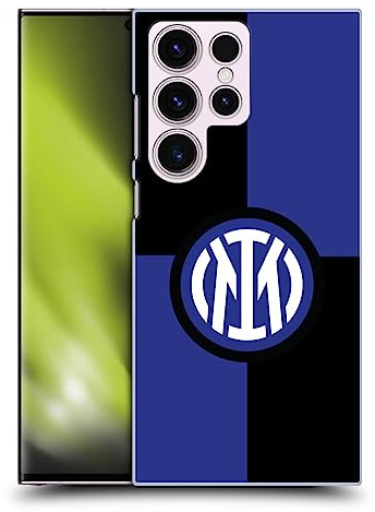 Head Case Designs Licenza Ufficiale Inter Milan Bandiera Distintivo Custodia Cover Dura per Parte Posteriore Compatibile con Samsung Galaxy S23 Ultra 5G