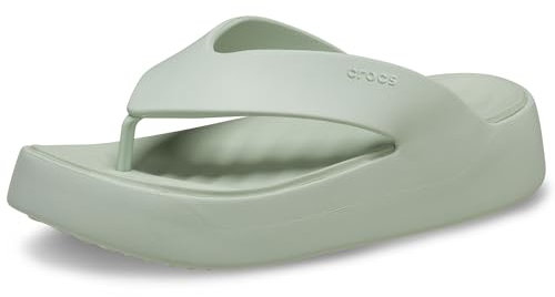 Crocs Femme Getaway Platform Flip Tongs, Plaster, 42/43 EU