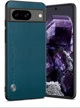 Puxssul für Google Pixel 8 Hülle, weiche TPU Kunstleder Hülle,Extrem leichte Ultraleichte Kameraschutz Lederhülle für Google Pixel 8 (Teal)