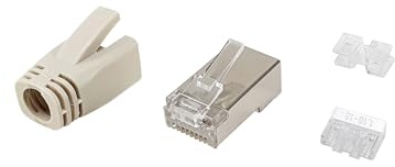 Equip 121182 Cat.6A RJ45 geschirmter Steckersatz, 100 Stück/Packung