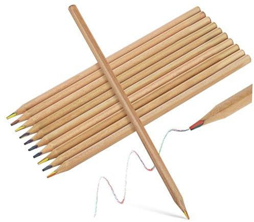 ibasenice 10er-packung Regenbogen-buntstifte Für Jungen Und Mädchen Schüler Zeichenstifte Skizzierstifte Künstlerbedarf Vorgespitzt