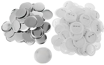 Button-Maker-Maschinensatz 100 Sets Blanko-Knopfherstellungszubehör, DIY-Brosche, 4,9 cm, leere DIY-Nadel for Button-Maker-Maschine, schenke, Souvenirs, Abzeichenherstellung Sicherer und bequemer