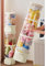 Bubinblau Cute Doll Storage Tube with Lid, Toy Display Bucket with Light, Stuffed Animal Zoo Storage Organizer, for Playroom Bedroom Home Decor,White