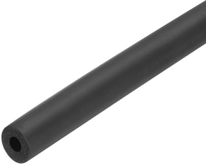 sourcing map Pipe Insulation Foam Tube Lagging Insulation 8mm(5/16) ID 18mm OD 24 Heat Preservation for Antifreeze Insulation, Handle Grip, Black