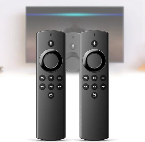 2 pezzi Telecomando per Amazon TV Stick Lite Telecomando vocale TV Telecomando vocale Bluetooth Telecomando vocale sostitutivo Telecomando Smart TV Nessun pulsante di accensione e volume Nero