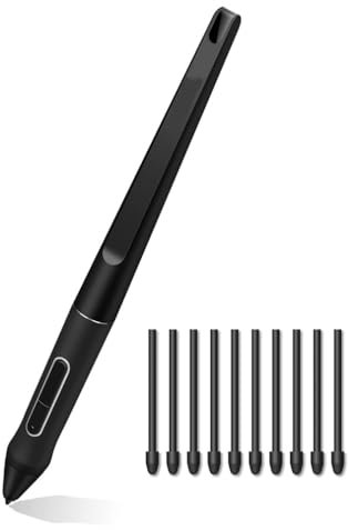 PW517 Digital Pen 8192 Pressure Eingabestift mit 10 Spitzen für Huion Drawing für Kamvas 13 Kamvas Pro 24 Kamvas 22 Kamvas 22 Plus-Batterieloser Stift PW517