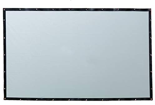 KCUZO Rear Projection Screen Special Soft PVC for Any Projector Home Theater Outdoor Curtain 16:9(300 inch)