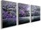Tree of Life Wall Art Canvas Wooden Framed Colorful Print Abstract Tree Landscape Painting Canvas Poster Wall Artworks Pictures for Living Room Bedroom Home Office Decor 90x40cm(12x16x3pcs), YH1809