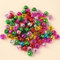 HERZONE 150pcs Glöckchen Metallglöckchen in bunt 12mm kugelförmig Schellen, Weihnachtsglöckchen (bunt)