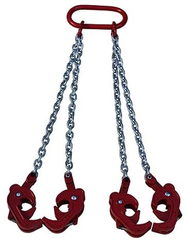 Kettenschlinge, Kettenschlinge, 2T – 1,2 Tonnen Ölfassheberklemme for Gabelstapler, Hubwagen, Fass, Öltank, Kann Kettenschlinge, Eimerhaken. Reifenreparaturwerkzeuge für Ladungssicherung, Abschleppen