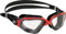 CRESSI Clear Eyes Goggles Black/Red - Unisex Pure Silicone Swimming Goggles with Molecular Anti Fog Lens Treatment, Black/Red Clear Lens, One Size