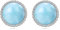 Larimar Ohrringe Sterling Silber Larimar Schmuck Winzige Ohrstecker Geschenke für Damen