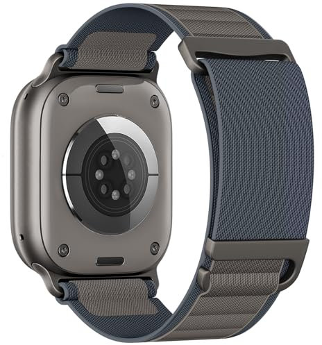 LontL Nylon Loop Compatible avec Bracelet Apple Watch Ultra 2 1, Series SE 10 9 8 7 6 5 4 3 2 1, Sport Bracelets pour iWatch 49mm 46mm 45mm 44mm Femmes Hommes