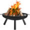 KAMINER Feuerschalen für den Garten 58x 23 cm Großes Dreibein mit Griffen - Feuerschale Beständig Gegen hohe Temperaturen - Feuerkorb für Terrasse und Garten 25379